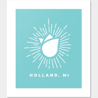 Holland Tulip Time (white) Posters and Art